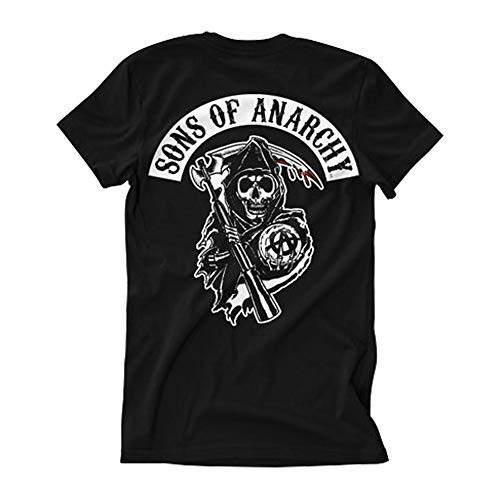 Sons of Anarchy Officially Licensed Merchandise SOA Backpatch T-Shirt -Black-- Large