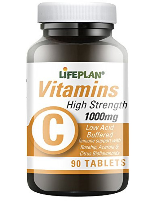 Lifeplan High Strength Low Acid Buffered Vitamin C 1000Mg 90 Tablets