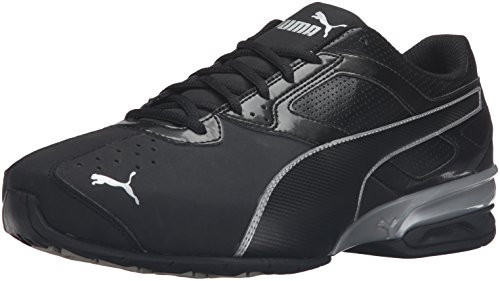 PUMA Men's Tazon 6 FM Puma Black/ Puma Silver Running Shoe - 12 D-M- US