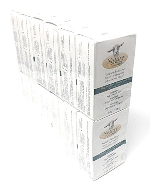 Nature By Canus Vegetable Bar Soap Skin Care Goat's Milk Soaps Fragrance Free - Bar Soaps 5 Ounces -Pack of 12- Nature By Canus Vegetable Bar Soap Skin Care Goat's Milk Soaps Fragrance Free - Bar Soaps 5 Ounces -Pack of 12-