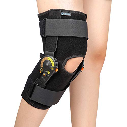 Nvorliy Hinged ROM Knee Brace Adjustable Knee Immobilizer Support for Arthritis- ACL- PCL- Meniscus Tear- Osteoarthritis- Post OP Recovery - Leg Stabilizer for Men and Women -Small- Nvorliy Hinged ROM Knee Brace Adjustable Knee Immobilizer Support for Arthritis- ACL- PCL- Meniscus Tear- Osteoarthritis- Post OP Recovery - Leg Stabilizer for Men and Women -Small-