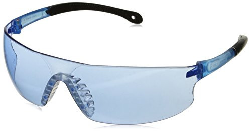 Radians Light Blue Safety Glasses Scratch-Resistant Wraparound