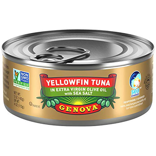 Genova Yellowfin Tuna in Extra Virgin Olive Oil with Sea Salt 5 oz