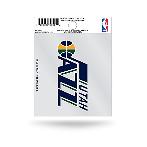 NBA Utah Jazz Small Static Cling Decal