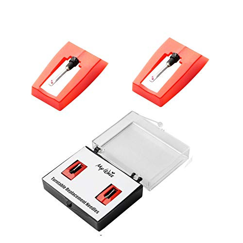 MyWave Vinyl LP Record Player Stylus Needles Turntable Universal Diamond Stylus Needles for Crosley Ion Jensen 1byone Phonograph with Pack of 2