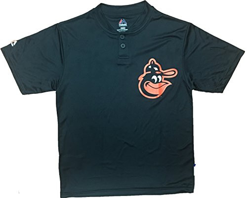 Majestic Baltimore Orioles Cooperstown Collection Two Button Dri Fit Jersey T-Shirt (Small) Majestic Baltimore Orioles Cooperstown Collection Two Button Dri Fit Jersey T-Shirt (Small)