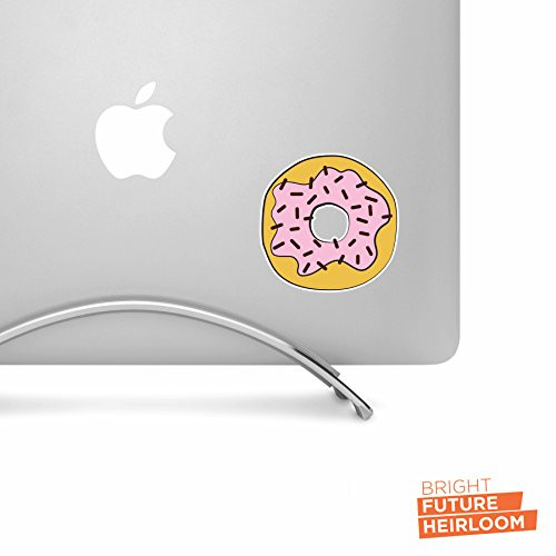 Donut Strawberry Frosting with Sprinkles  3" wide printed vinyl decal - For MacBook car laptop and more!