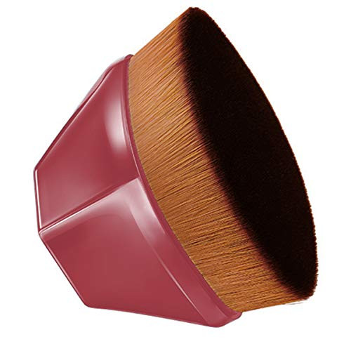 Flower-Shaped Foundation Brush1PC Foundation Makeup Brush Face Blush Suitable for Mixed Liquid Cream or Flawless Powder Cosmetics Multifunctional Makeup Brush- RED-