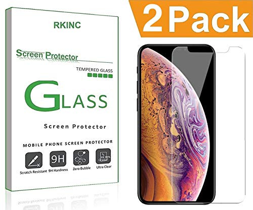 RKINC Screen Protector for Apple iPhone XR Tempered Glass Screen Protector-0.3mm 2.5D--Bubble-Free--9H Hardness--Easy Installation--HD Clear- for Apple iPhone XR-2 Pack- RKINC Screen Protector for Apple iPhone XR Tempered Glass Screen Protector-0.3mm 2.5D--Bubble-Free--9H Hardness--Easy Installation--HD Clear- for Apple iPhone XR-2 Pack-