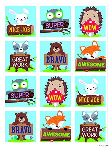 Creative Teaching Press Woodland Friends Rewards Stickers -8753-