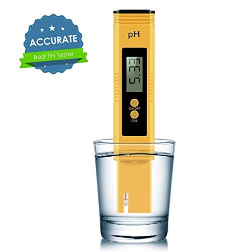 phwangzhe Digital PH Meter, PH Meter 0.01 PH High Accuracy Water Quality Tester with 0-14 PH Measurement Range for Household Drinking, Pool and Aquarium Water PH Tester Design with ATC