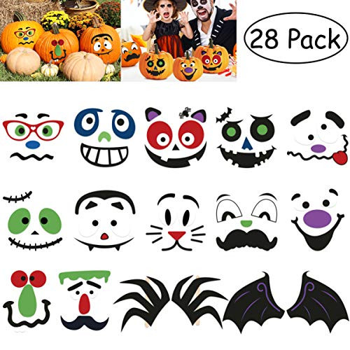NUOBESTY Halloween Pumpkin Face Stickers Pumpkin Decorating Craft Kit Stickers for Kids DIY Pumpkin Decoration NUOBESTY Halloween Pumpkin Face Stickers Pumpkin Decorating Craft Kit Stickers for Kids DIY Pumpkin Decoration