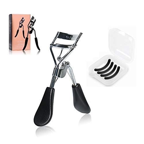 Eyelash CurlerLash Curlers With 4 Eyelash Curler RefillsEyelash Curler for Women Fits all Eye Shapes Eye Lashes Curlers Eye Curler -Silvery-