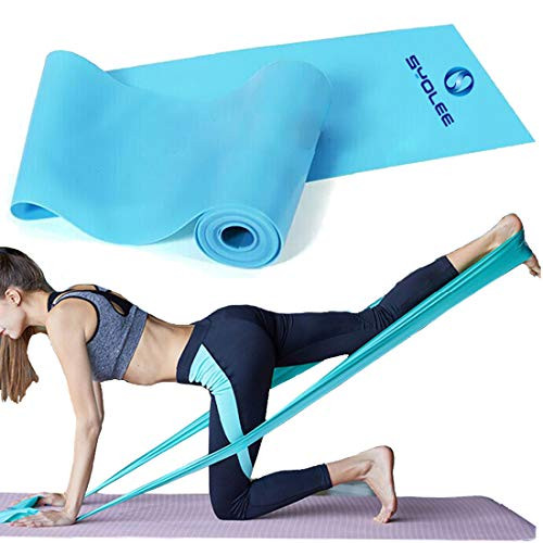 Syolee Resistance Bands Elastic Exercise Bands 5 ft Long Professional Stretch Workout Bands for Yoga Pilates Rehab Strength Training Physical Therapy
