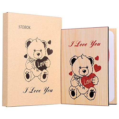 STOBOK Happy Valentines Day Card Bear Wood Card Gift Card Greeting Card for Mothers Day Anniversary Valentines Day Birthdays Weddings and Special Occasions STOBOK Happy Valentines Day Card Bear Wood Card Gift Card Greeting Card for Mothers Day Anniversary Valentines Day Birthdays Weddings and Special Occasions