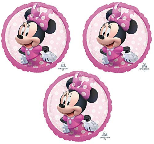 Anagram Minnie Mouse Forever -3- Happy Birthday Mylar Balloons Party Decoration