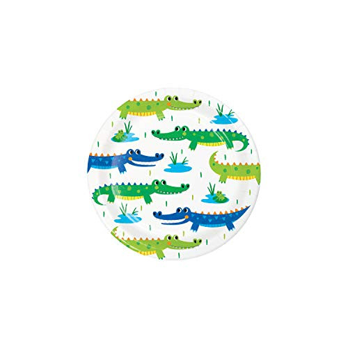 Alligator Birthday Party Dessert Plates 8 ct