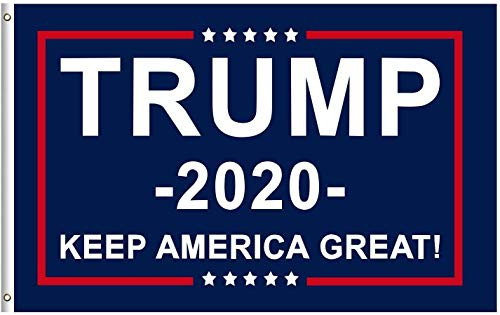 Rui Long Donald Trump 2020 Flag - Vivid Color and UV Fade Resistant - Canvas Header and Double Stitched - NO More Bullshit Flags Polyester with Brass Grommets 3 X 5 Ft