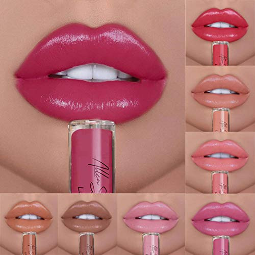 Kisshine Creamy Liquid Lipstick Long Lasting Lipgloss Non-Fading Lip Glaze Waterproof Lips Cosmetics Makeup Gift for Women and Girls -Red 06#- Kisshine Creamy Liquid Lipstick Long Lasting Lipgloss Non-Fading Lip Glaze Waterproof Lips Cosmetics Makeup Gift for Women and Girls -Red 06#-