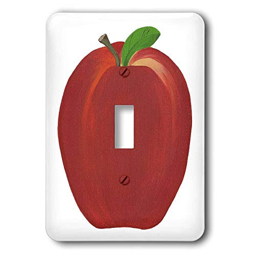 3dRose LLC lsp_12683_1 Red Apple Single Toggle Switch
