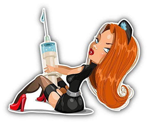 JJH Inc Nurse Sexy Cartoon Hospital Vinyl Decal Sticker Waterproof Car Decal Bumper Sticker 5" JJH Inc Nurse Sexy Cartoon Hospital Vinyl Decal Sticker Waterproof Car Decal Bumper Sticker 5"