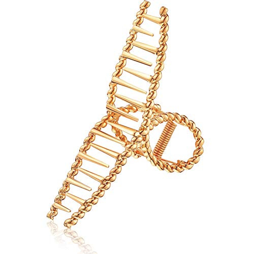 Gold Metal Hair Claw Clips Hair Catch Barrette Jaw Clamp Non-Slip Hair Clips Hollow Hair Claw Clips for Women Girls Hair Barrette for Fixing Hair Gold Metal Hair Claw Clips Hair Catch Barrette Jaw Clamp Non-Slip Hair Clips Hollow Hair Claw Clips for Women Girls Hair Barrette for Fixing Hair