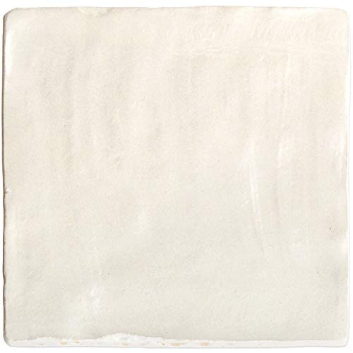 Amagansett Cream 4 in. x 4 in. Ceramic Wall Tile Sample