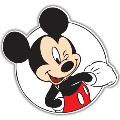 Mickey Mouse Wink Vynil Car Sticker Graphic - Die Cut Sticker High Resolution Top Grade Vinyl