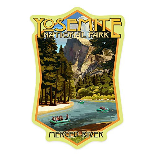 Lantern Press Yosemite National Park California Merced River Rafting Contour 101592 -Vinyl Die-Cut Sticker Indoor-Outdoor Small- Lantern Press Yosemite National Park California Merced River Rafting Contour 101592 -Vinyl Die-Cut Sticker Indoor-Outdoor Small-