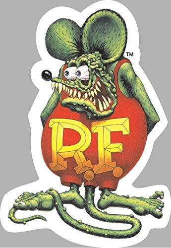Rat Fink Rat Rod Old School Hot Rods Muscle Car Vintage Performance Sticker Decal