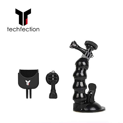 Techfection Osmo Pocket Car Sucker Mount Extension Module Adapter Full Rotation Car Windshield Window Mount Upgrade Accessories for DJI Osmo Pocket Gimbal Camera