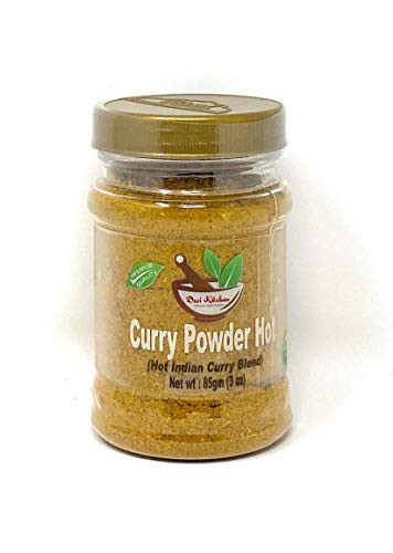 Desi Kitchen Spices All Natural -- NON GMO -- Vegan -- Salt Free -- Curry powder Hot -Hot Indian Curry Blend- 3oz