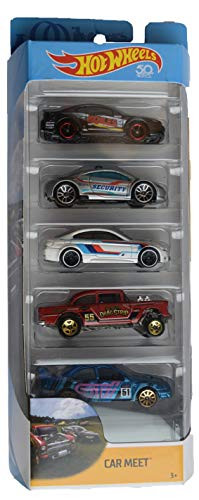 Hot Wheels 1:64 Scale 5 Pack Car Meet 50th Anniversary