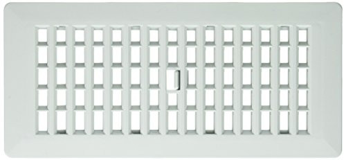 Decor Grates PL410-BN 4-Inch by 10-Inch Plastic Floor Register Bone