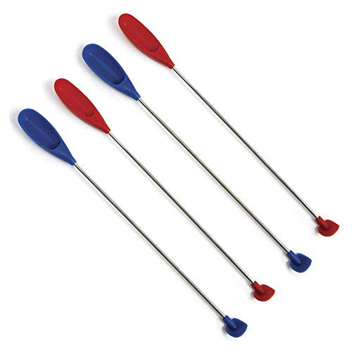 Norpro Silicone Last Drop Spatula, Assorted Colors (4-Pack)