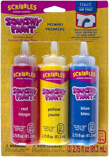 Scribbles Squishy Fabric Paint Primary