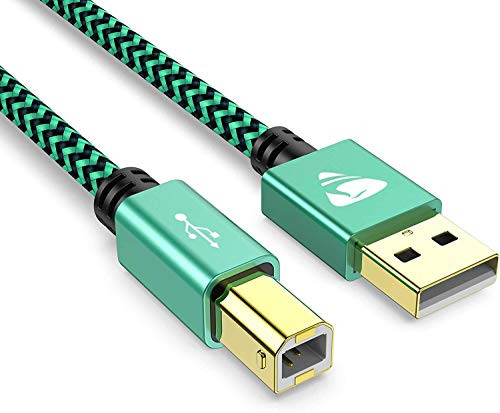 Printer Cable 6FT-2M Aioneus USB 2.0 Type A Male to B Male Type Printer Scanner Cable Cord High Speed Compatible with with HP Canon Brother Dell Epson Lexmark Xerox Samsung and More Printer Cable 6FT-2M Aioneus USB 2.0 Type A Male to B Male Type Printer Scanner Cable Cord High Speed Compatible with with HP Canon Brother Dell Epson Lexmark Xerox Samsung and More