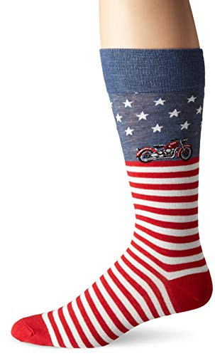 DAVCO Mens Novelty Crew Sock american cyclone One Size