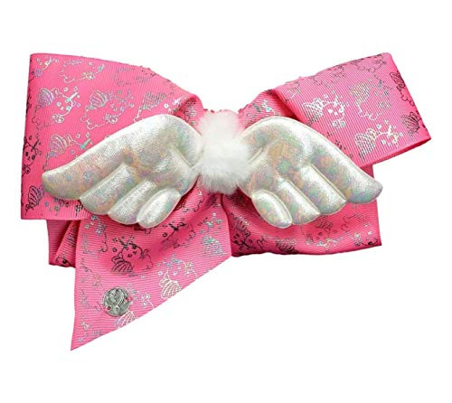 Jojo Siwa Bows For Girls Large Angel Paris BowBow Dog Butterfly Styles -Pink Pugacorn-