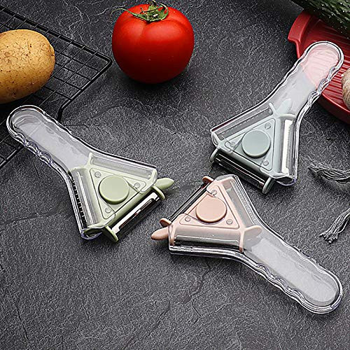 3 in 1 Vegetable Peeler For Kitchen Stainless Steel Potato Peelers Fruit Apple Peeler Peeling Tool For Carrot Cucumber -Blue- 3 in 1 Vegetable Peeler For Kitchen Stainless Steel Potato Peelers Fruit Apple Peeler Peeling Tool For Carrot Cucumber -Blue-