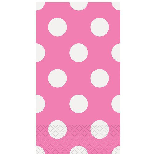 Hot Pink Polka Dot Paper Guest Napkins 16ct