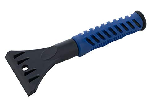 Superio Ice Scraper for Car Heavy Duty  Frost Ice and Snow Removal for Car Windshield and Window De-Icer Chipper Comfort Rubber Grip -Small-