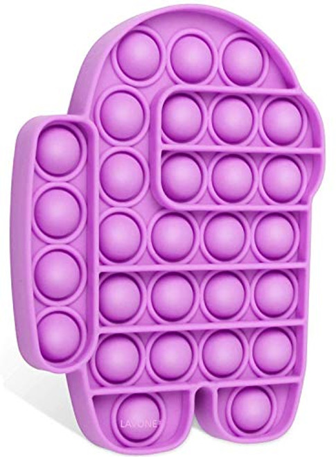 LAVONE Fidget Toys Push Bubble Fidgets Sensory Toy Pop Fidget Toy for Kids Adults Silicone Stress Relief Toy - Purple