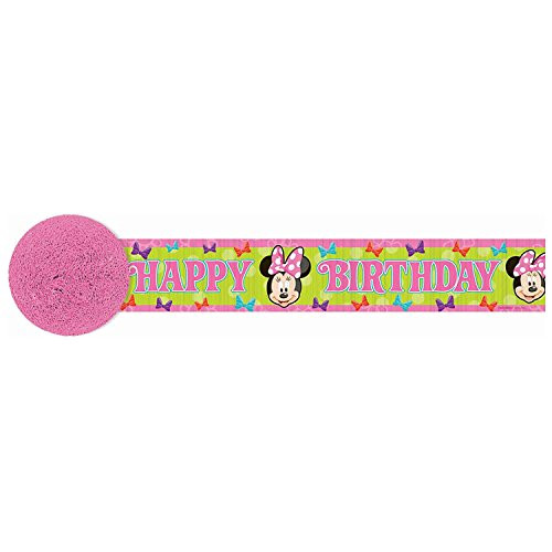 Amscan Disney Minnie Mouse Crepe Streamer