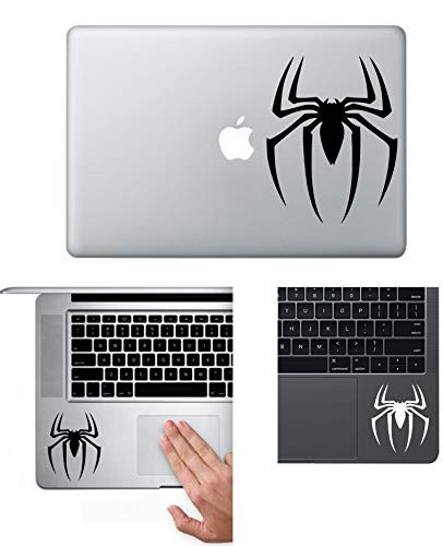 A and B Traders Marvel's Spiderman Stickers Spider Logo Vinyl Decal Sticker for MacBook Air iPad Laptop Car-Bike Wall ABD-4511 -4.5 Black-