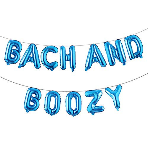 16 inch Bach and Boujee Bach and Boozy Balloons Banner Sign Bachelorette Party Decor Bach Party Decorations Decor Bach Balloons -Boozy Blue-