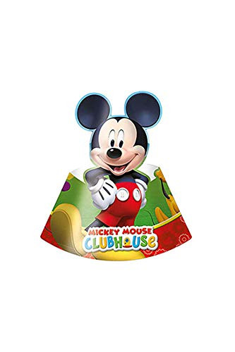 Disney Mickey Mouse Playful Clubhouse 6 Pack Party Hats Card