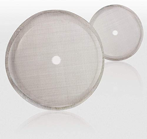 French Press Filters 12 OZ -Miuly Universal Replacement Reusable Stainless Steel 3 Cup -350 ml- Mesh Fits Most Coffee PressesSet of 2