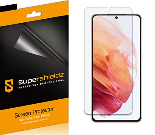 -6 Pack- Supershieldz Designed for Samsung Galaxy S21 5G Screen Protector High Definition Clear Shield -PET-