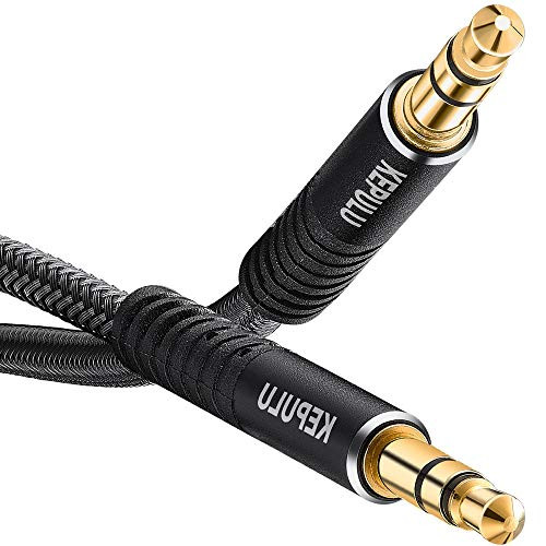 KEPULU 3.5mm Aux Cable ProAudioLine -Strong-Braided Lossless Audio- Stereo 1-8-inch Jack AUX Cord Male to Male Auxiliary Input for Headphones Car Home Stereos Speaker Phones and More -4ft-1.2m